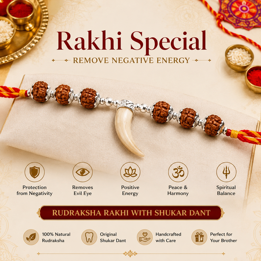 Rakhi with Shukar Dant – Siddh Protection Rakhi | TANTRAX