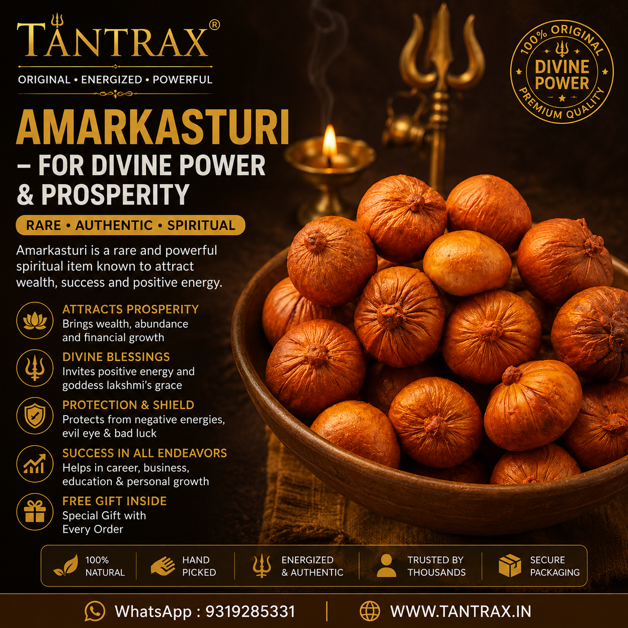 Amarkasturi –for Divine Power & Prosperity