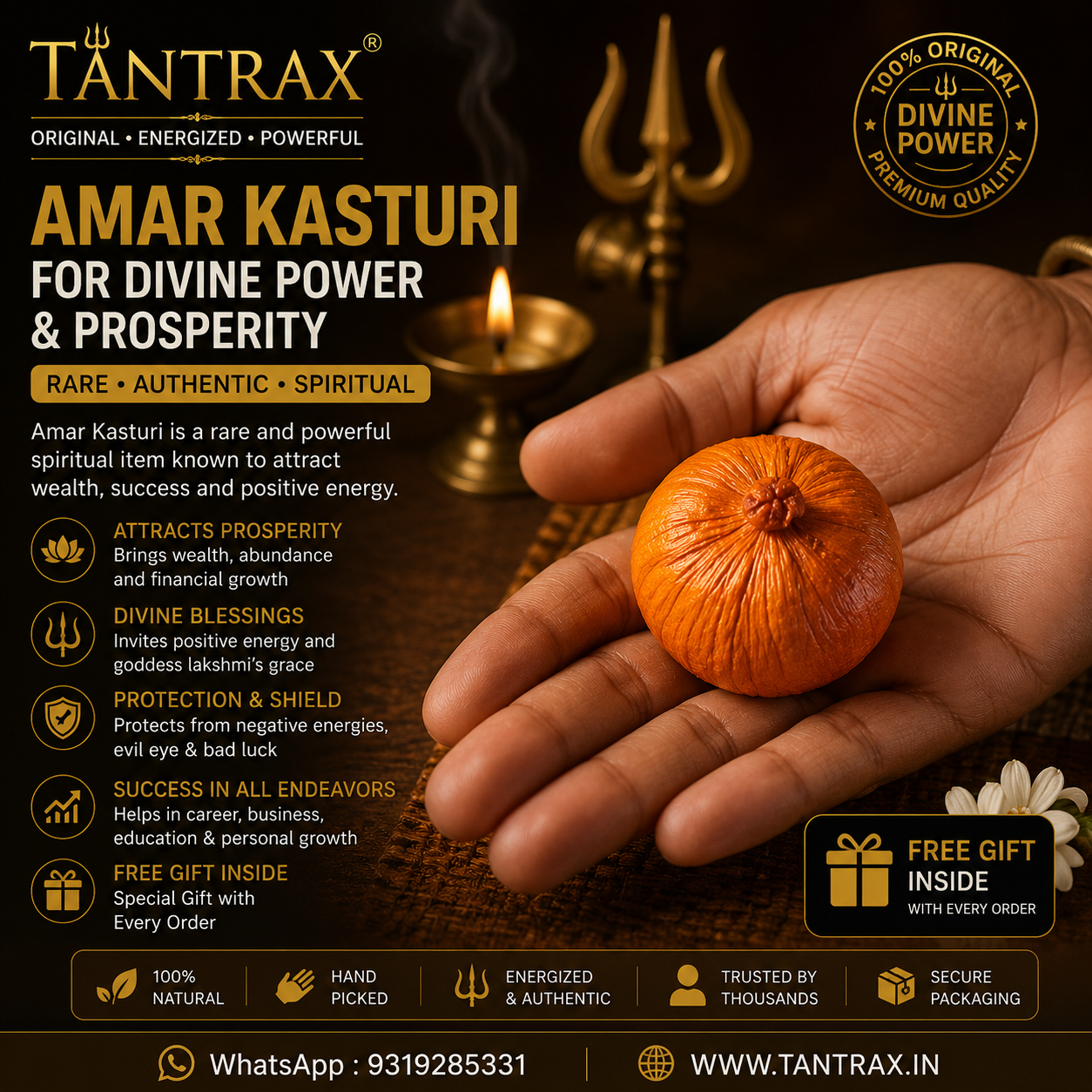 Amarkasturi –for Divine Power & Prosperity