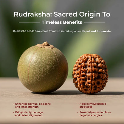 1–14 Mukhi Rudraksha Siddha Mala – Nepal Origin | With Ganesh Mukhi & Gaurishankar