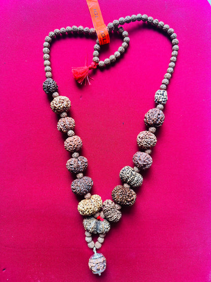 1–14 Mukhi Nepali Rudraksha Mala | Original Certified Rudraksha | TANTRAX