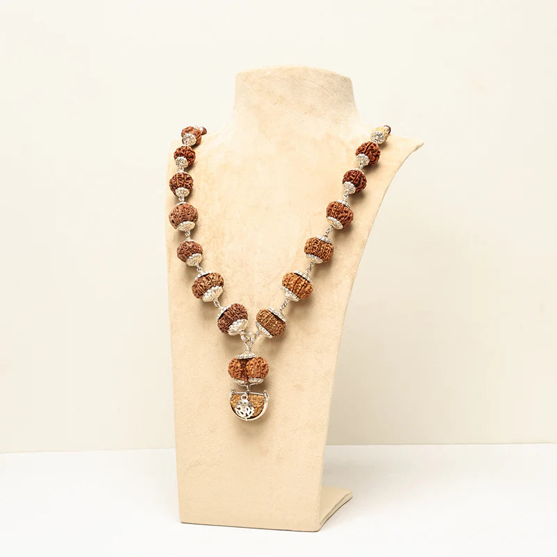 1–14 Mukhi Rudraksha Siddha Mala – Nepal Origin | With Ganesh Mukhi & Gaurishankar