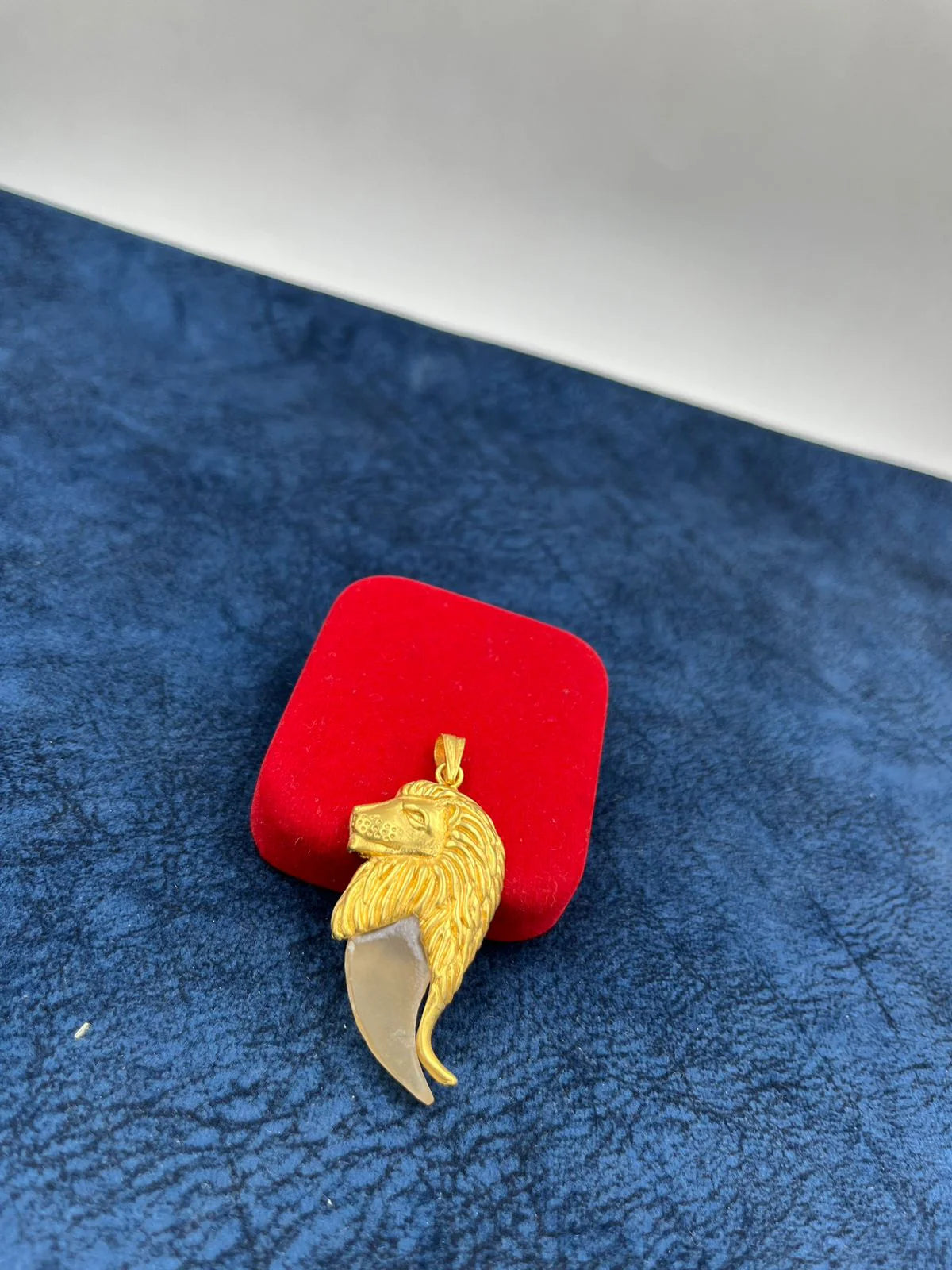 1 GRAM GOLD FORMING SURYA NAIL PENDANT FOR MEN DESIGN