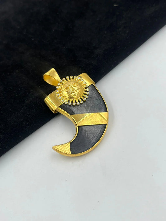 1 GRAM GOLD FORMING SURYA NAIL PENDANT FOR MEN DESIGN