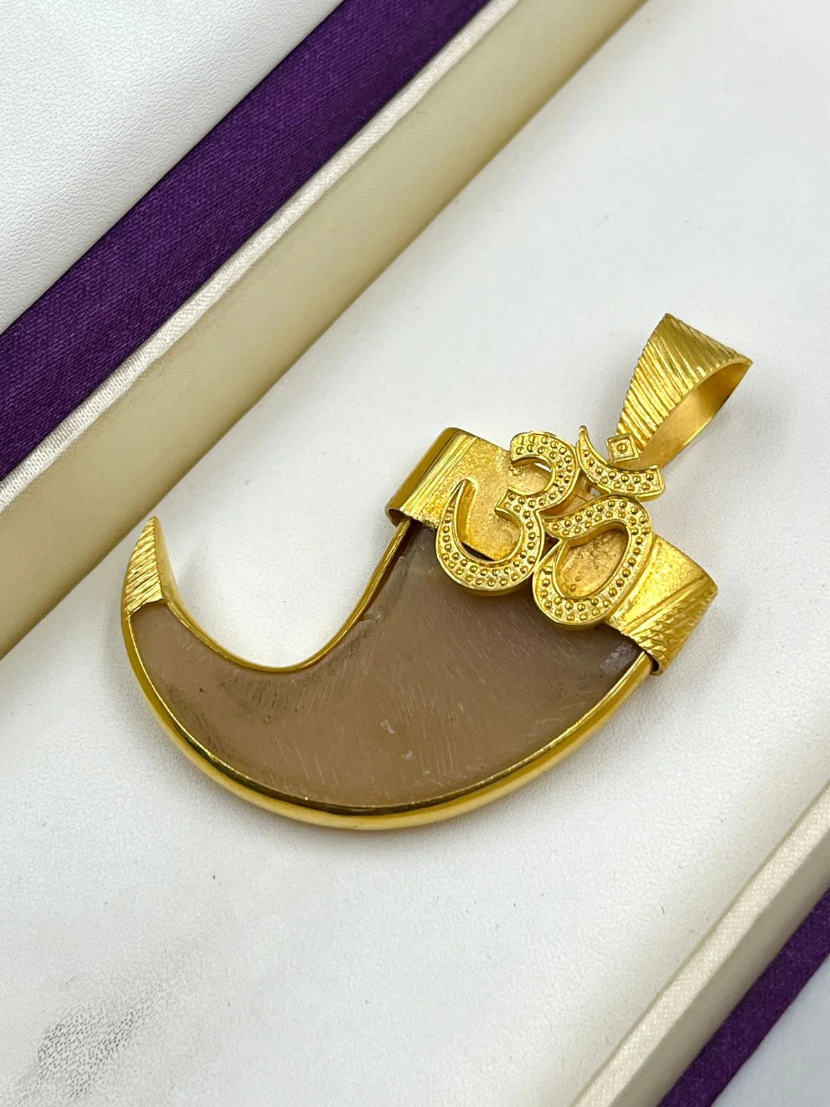 1 GRAM GOLD FORMING SURYA NAIL PENDANT FOR MEN DESIGN