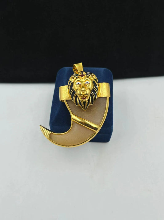 1 GRAM GOLD FORMING SURYA NAIL PENDANT FOR MEN DESIGN